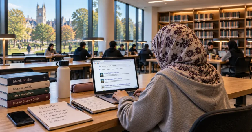 Flexible online Quran classes for college students